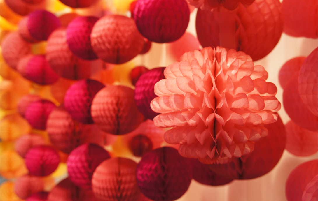 3D honeycomb decorations