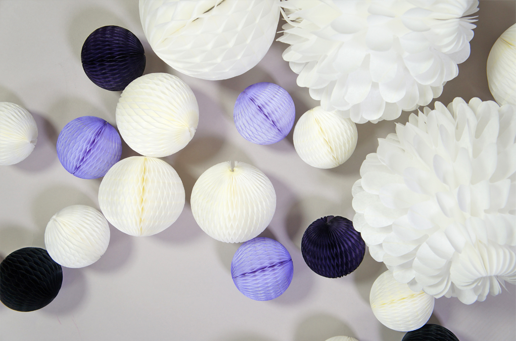 3D honeycomb decorations